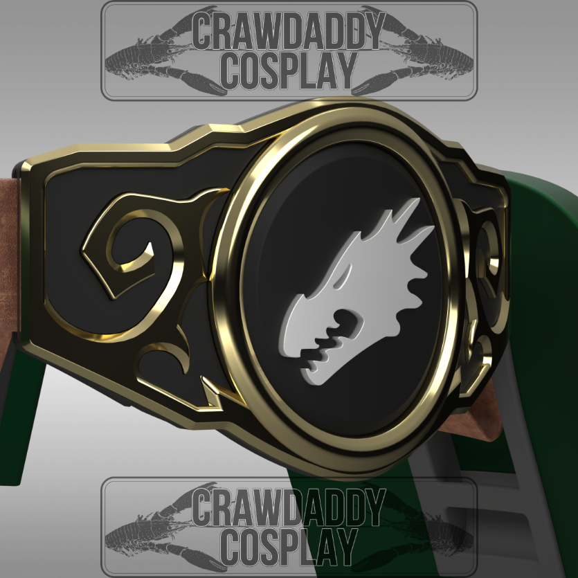 V.10 Tactical Buckle Detail - Fire Lizards V.1 (3D Print | Files Only)