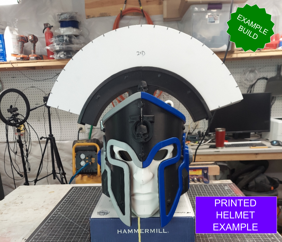 Blueberry Warriors Version 7 Helmet (3D Print | Files Only)