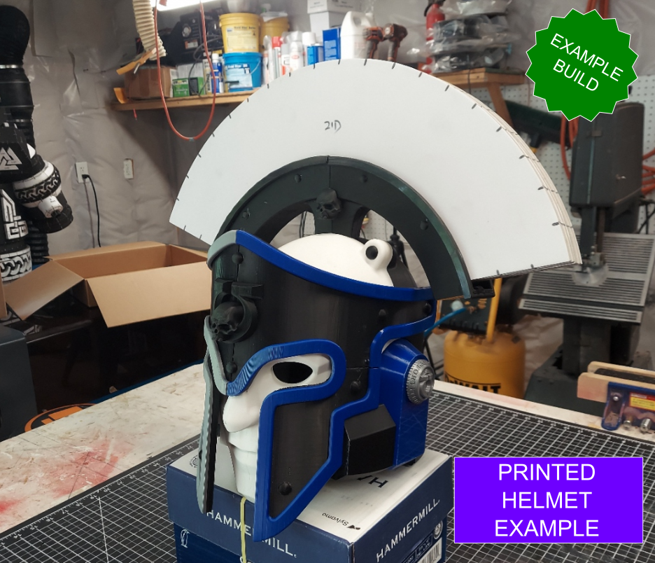 Blueberry Warriors Version 7 Helmet (3D Print | Files Only)