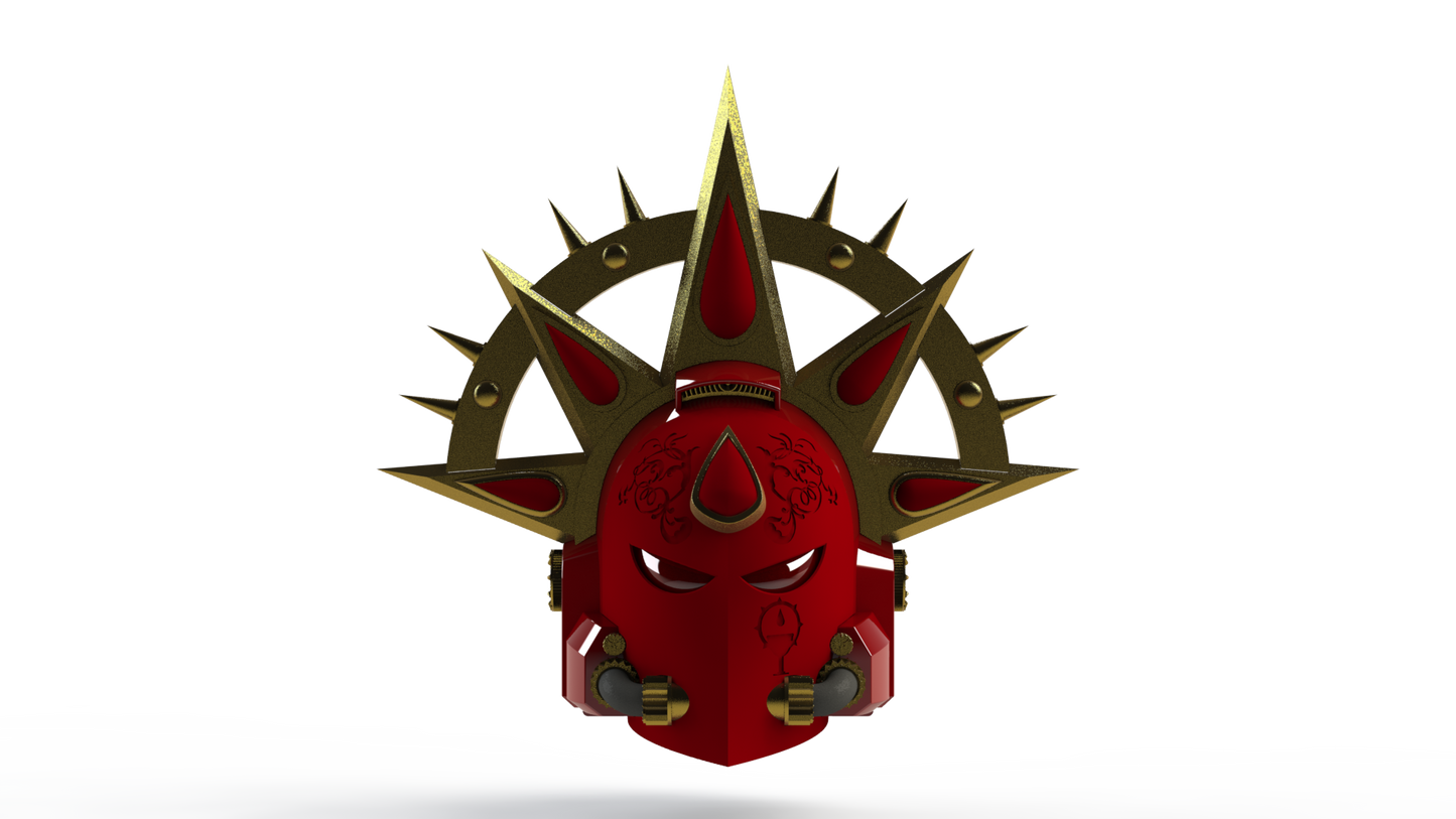Crimson Celestials Version 7 Helmet (3D Print | Files Only)