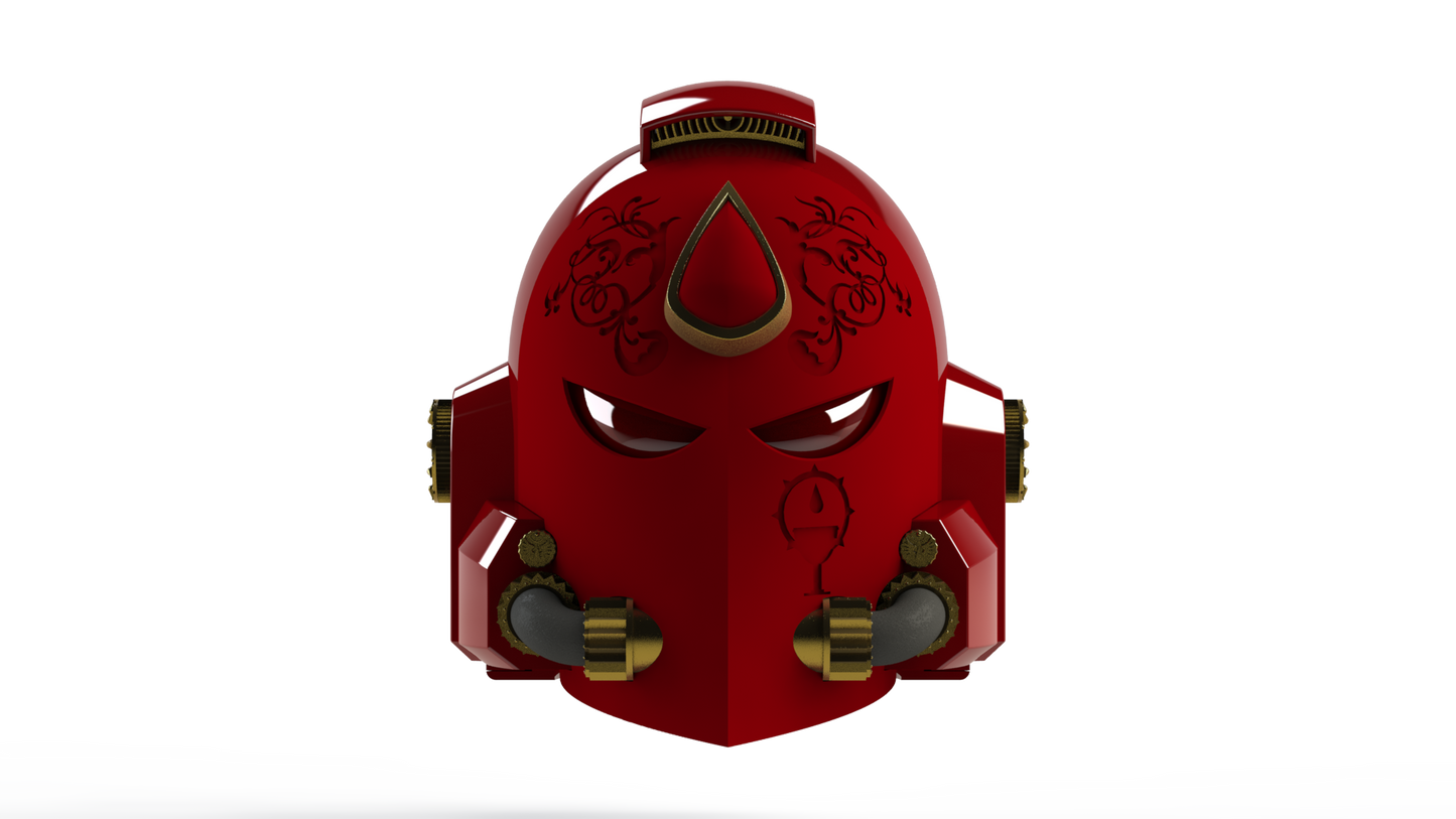 Crimson Celestials Version 7 Helmet (3D Print | Files Only)