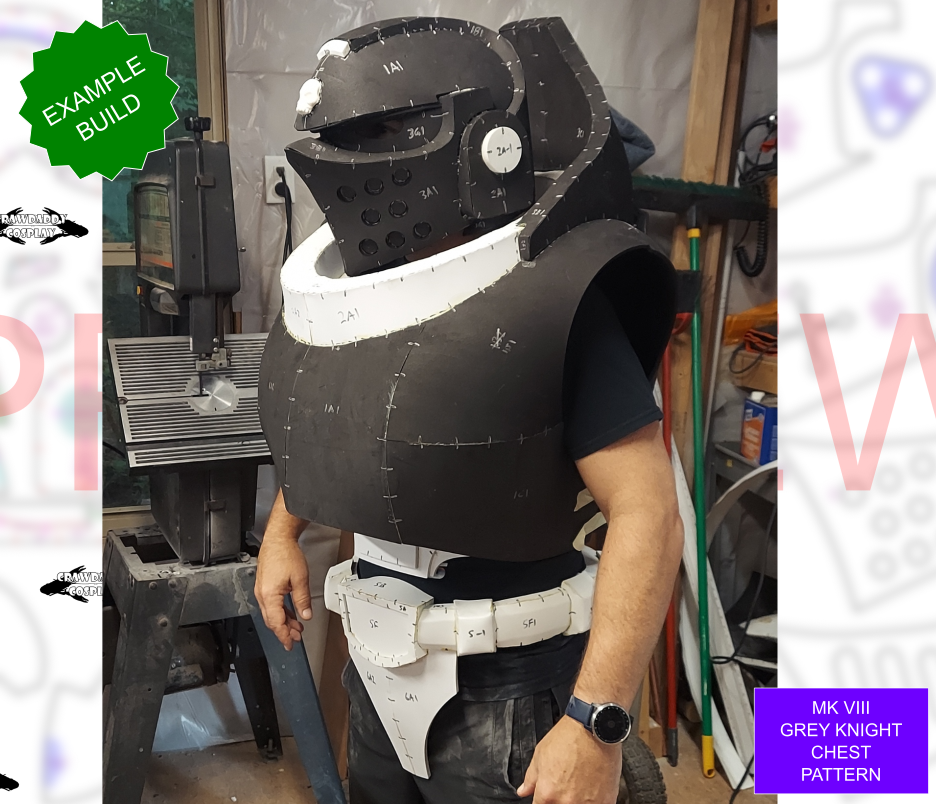 Space Marine Grey Knight "Aegis" Torso Pattern