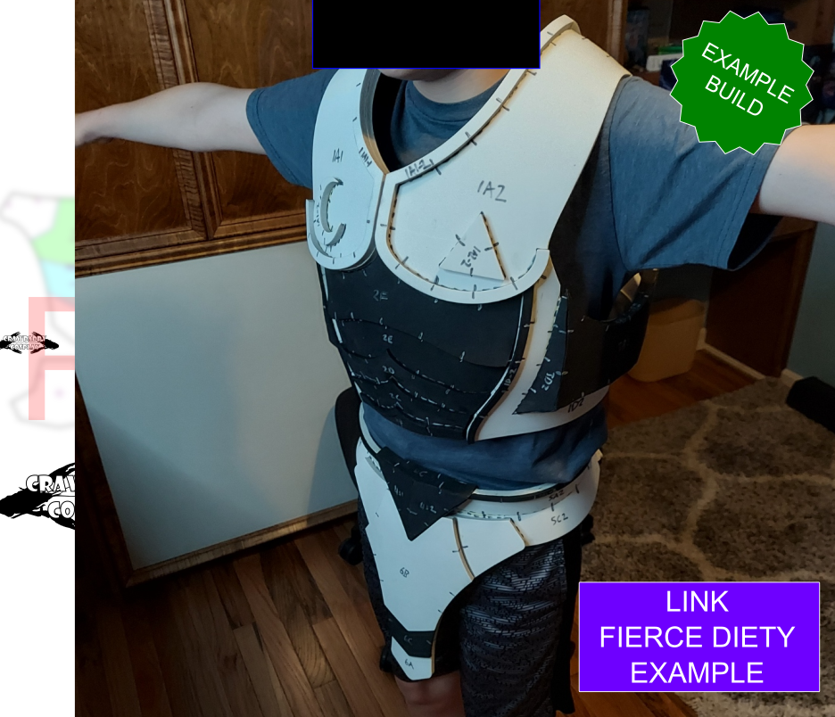 Legend of Zelda - Link Fierce Diety Chest and Waist Pattern