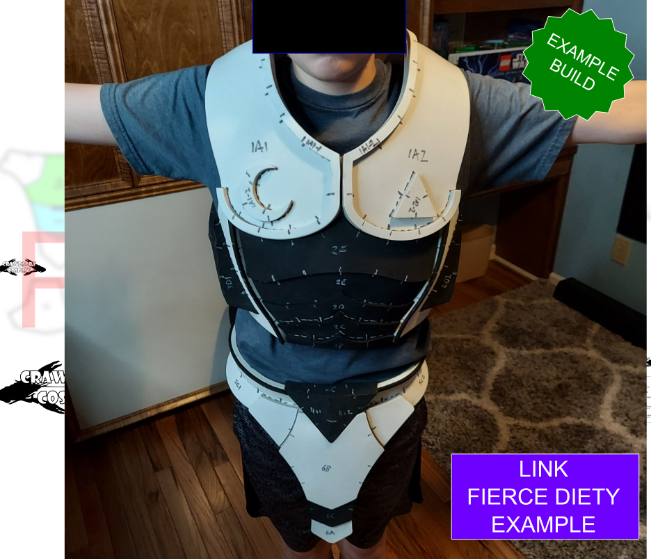 Legend of Zelda - Link Fierce Diety Chest and Waist Pattern