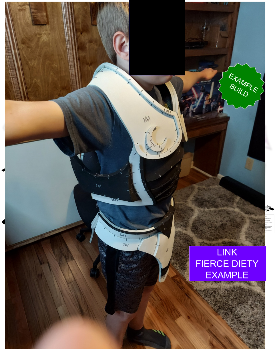 Legend of Zelda - Link Fierce Diety Chest and Waist Pattern