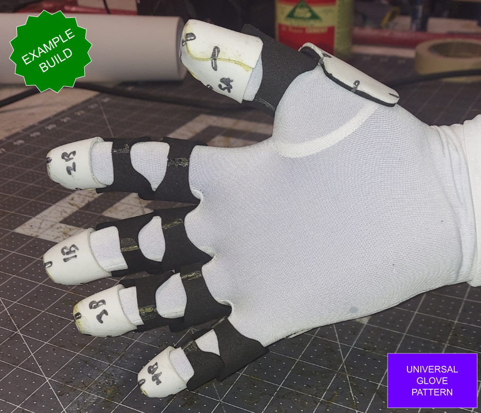 Galactic Warriors Universal Glove Pattern