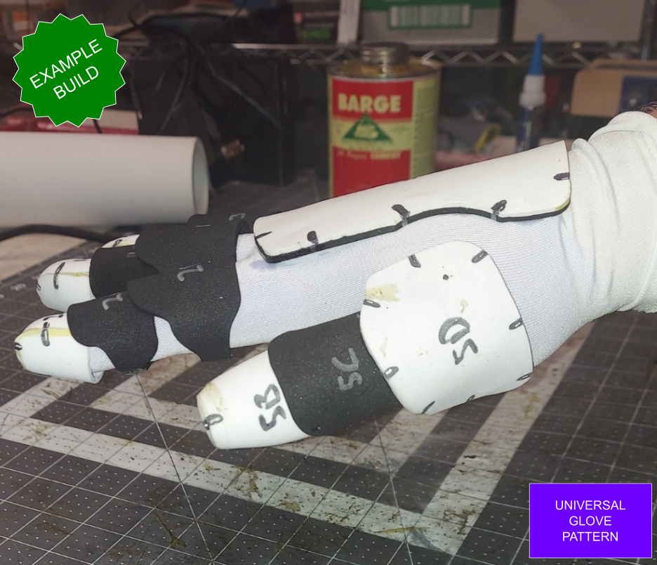 Galactic Warriors Universal Glove Pattern