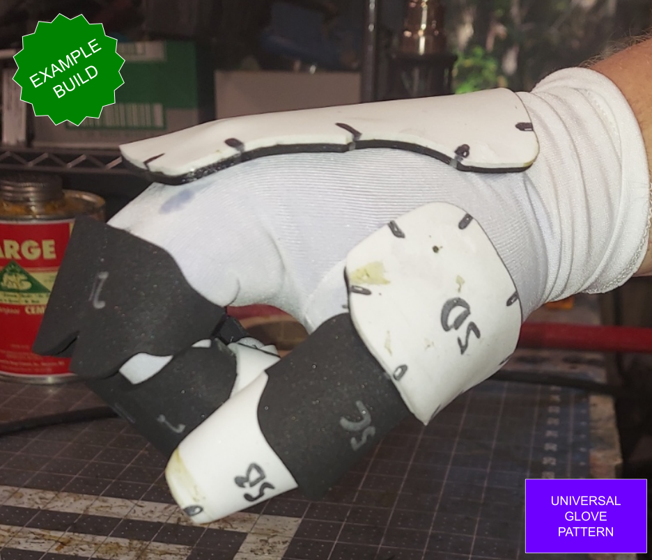 Galactic Warriors Universal Glove Pattern