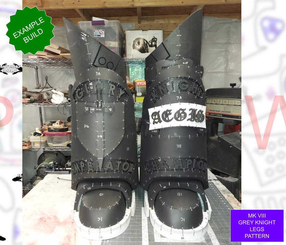 Space Marine Grey Knight "Aegis" Leg Pattern