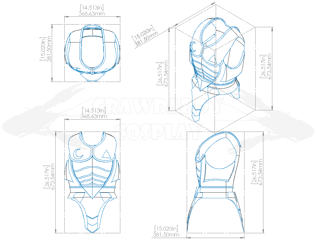 Legend of Zelda - Link Fierce Diety Chest and Waist Pattern
