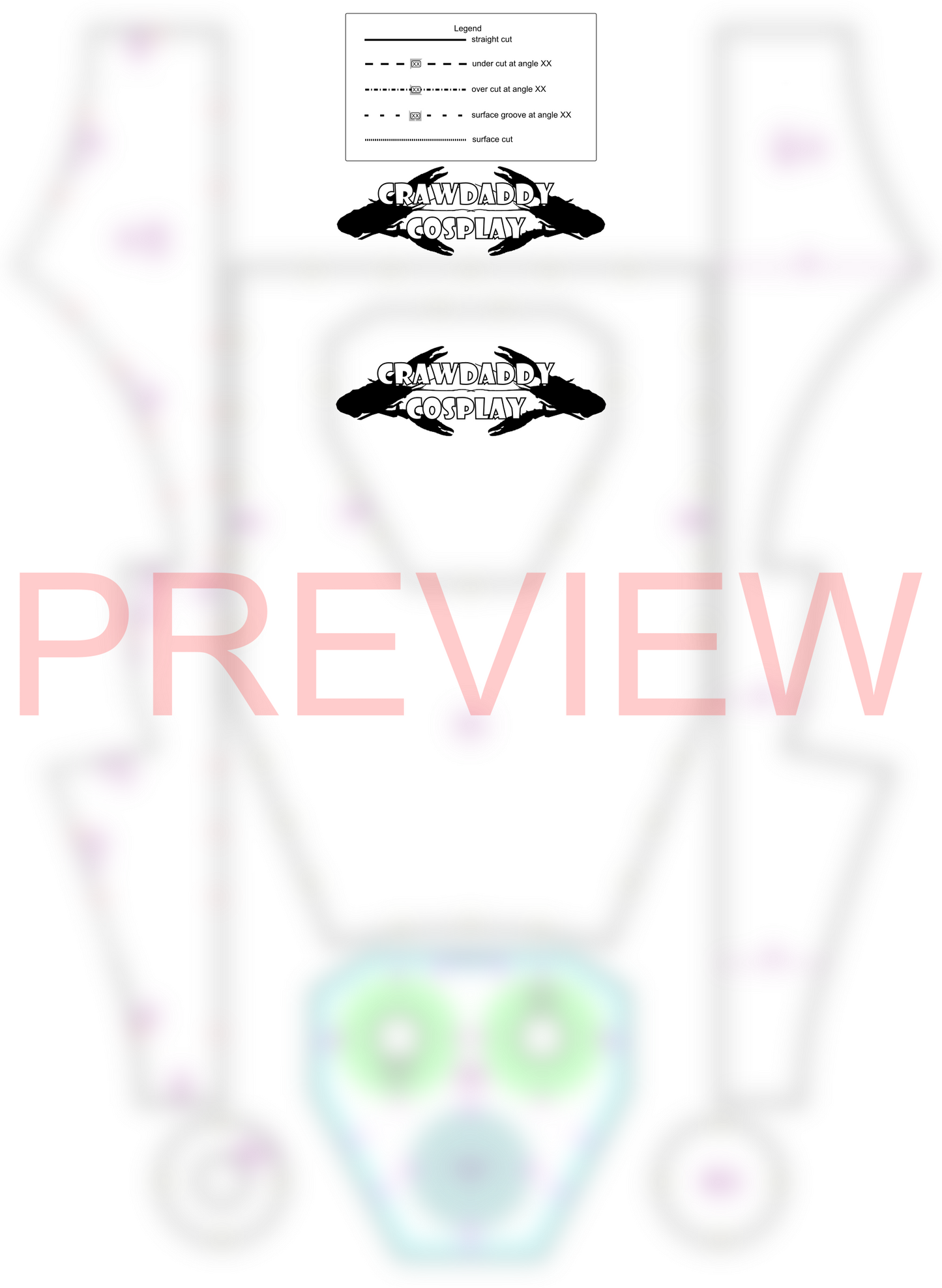 Galactic Warriors Version 3 Chest Pattern