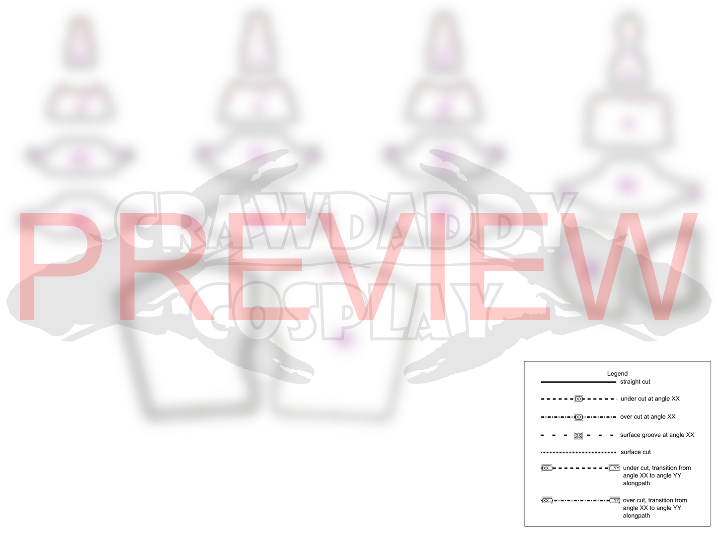 Galactic Warriors Universal Glove Pattern