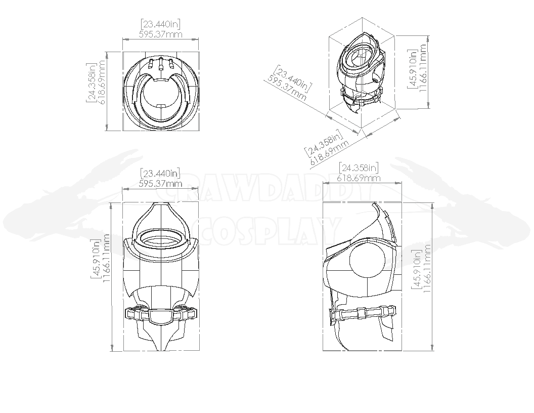 Space Marine Grey Knight "Aegis" Torso Pattern