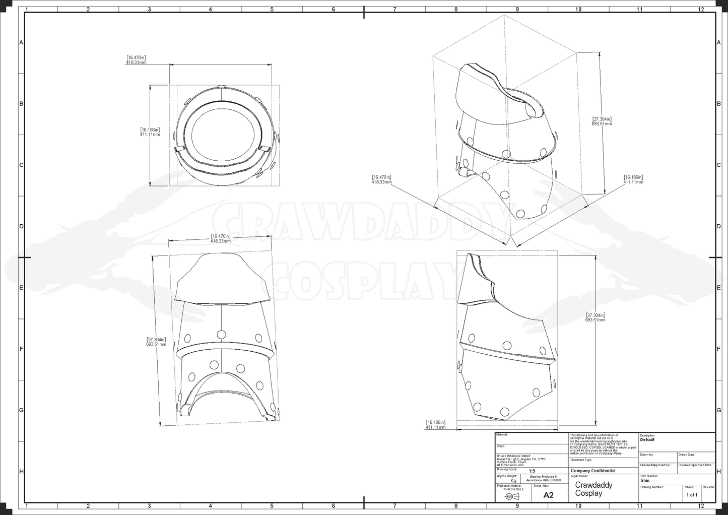Galactic Warriors Version 3 Alternate Shin Pattern