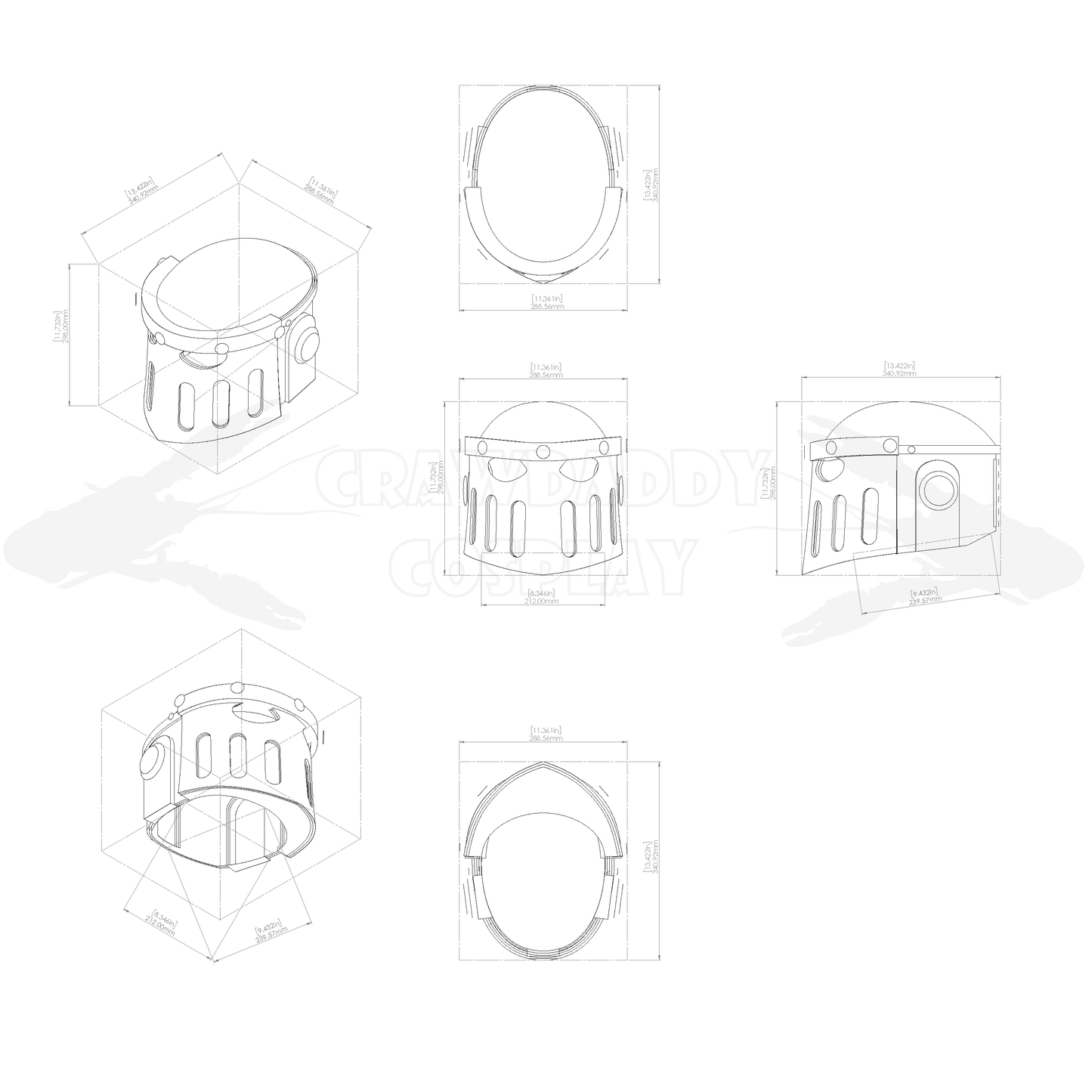 Galactic Warriors Version 3 Helmet Pattern