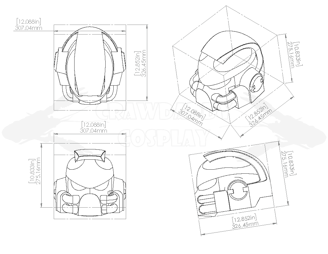 Galactic Warriors Version 7 Helmet Pattern
