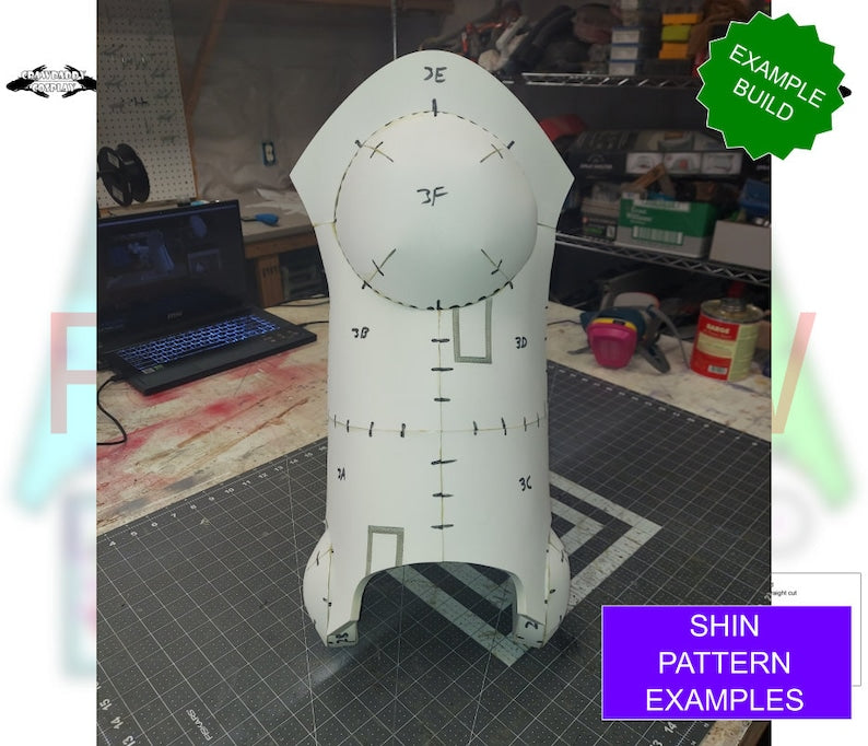 Galactic Warriors Version 10 Tactical Shin Pattern