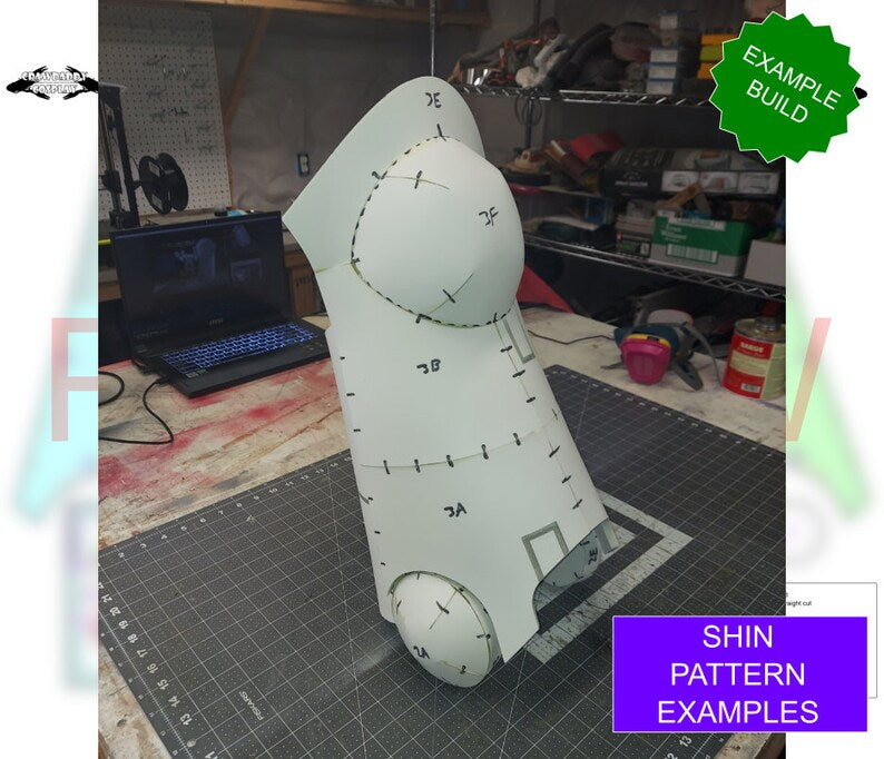 Galactic Warriors Version 10 Tactical Shin Pattern