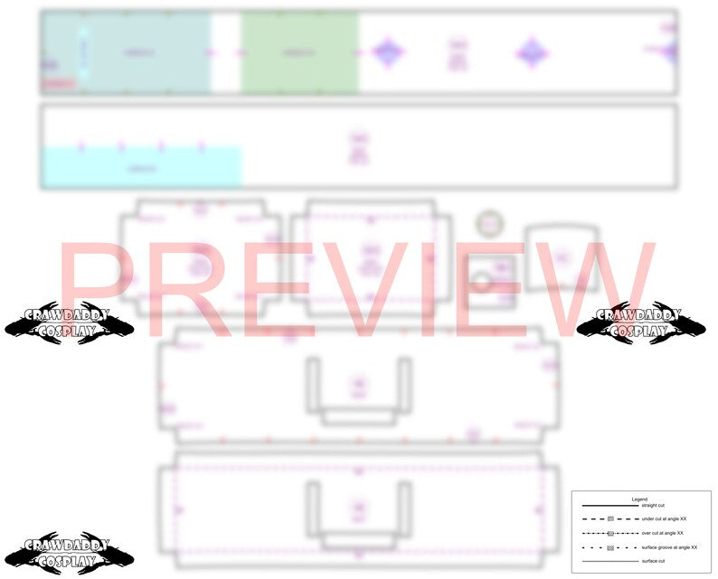 Galactic Warriors Version 3 Waist Pattern