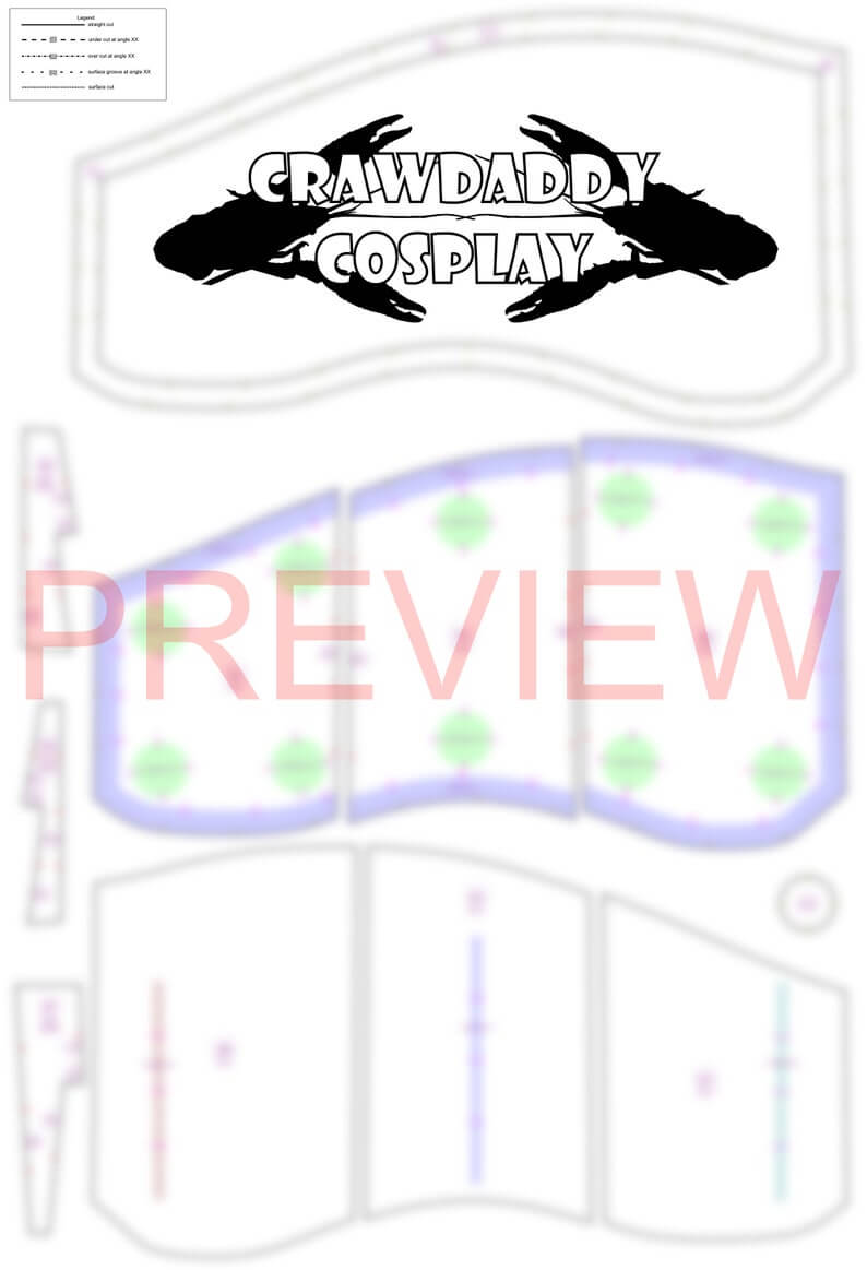 Galactic Warriors Version 3 Thigh Pattern