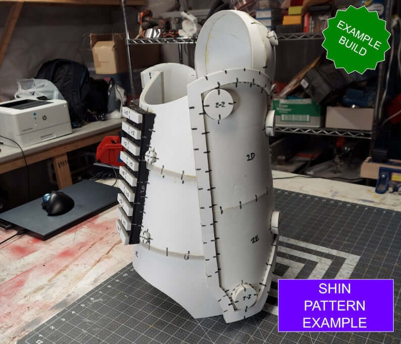 Galactic Warriors Version 3 Shin Pattern