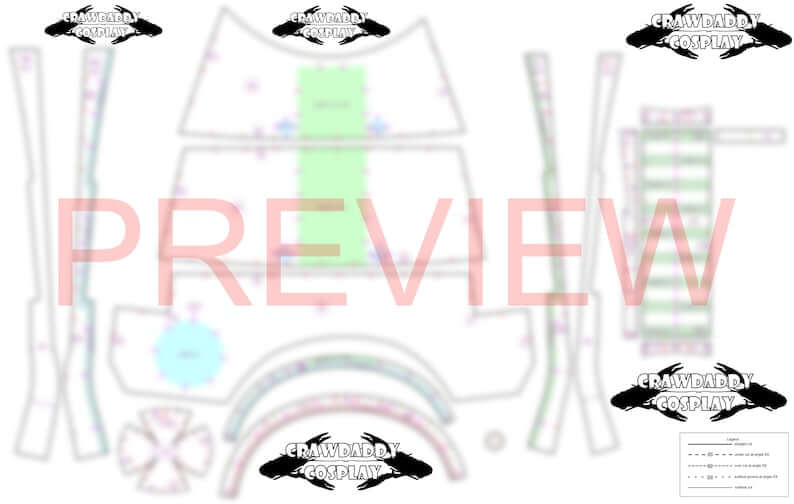 Galactic Warriors Version 3 Shin Pattern