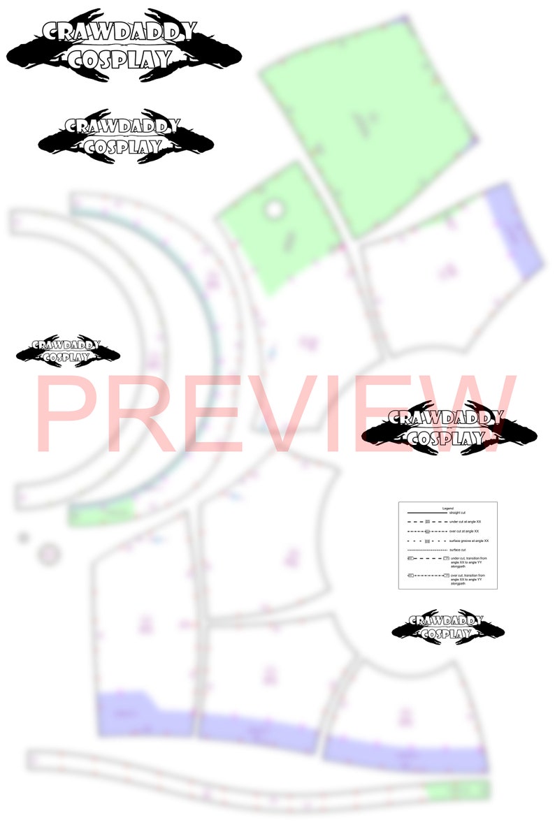 Galactic Warriors Version 7 Chest Pattern