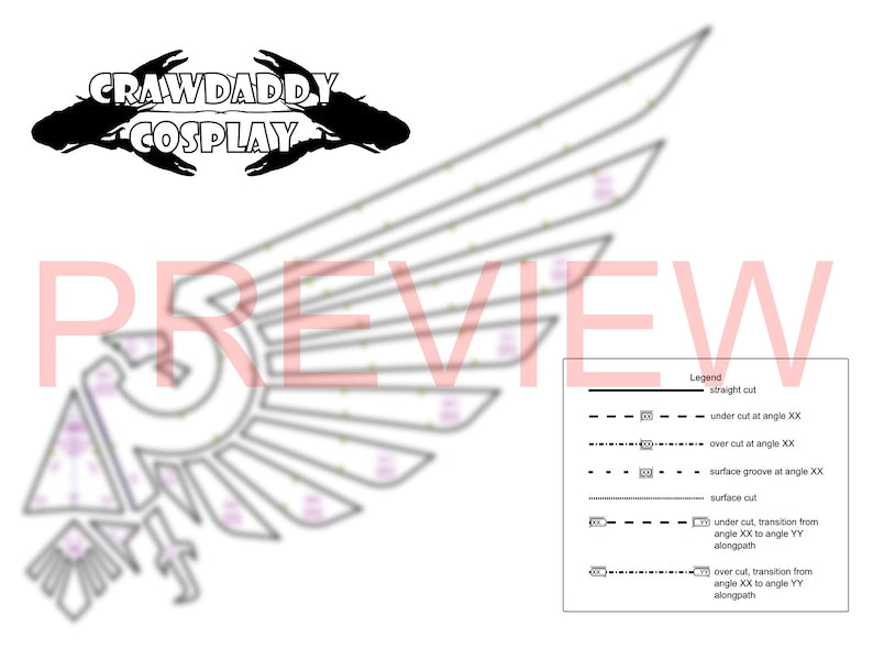 Galactic Warriors Version 7 Eagle Detail for Chest Armor
