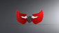 Introducing the V.10 Regal Clenched Hands Chest Detail (3D Print | Files Only): a 3D-printable accessory for Galactic Warriors featuring a stylized black fist gripping a white sword, flanked by bold red wings on both sides and set against a gradient gray background.