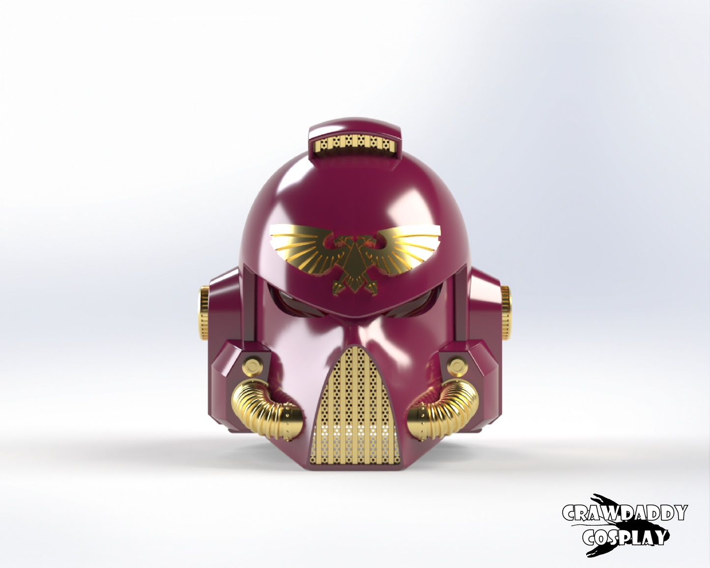 Space Marine Mark VII "Aquila" Helmet (3D Print | Files Only)