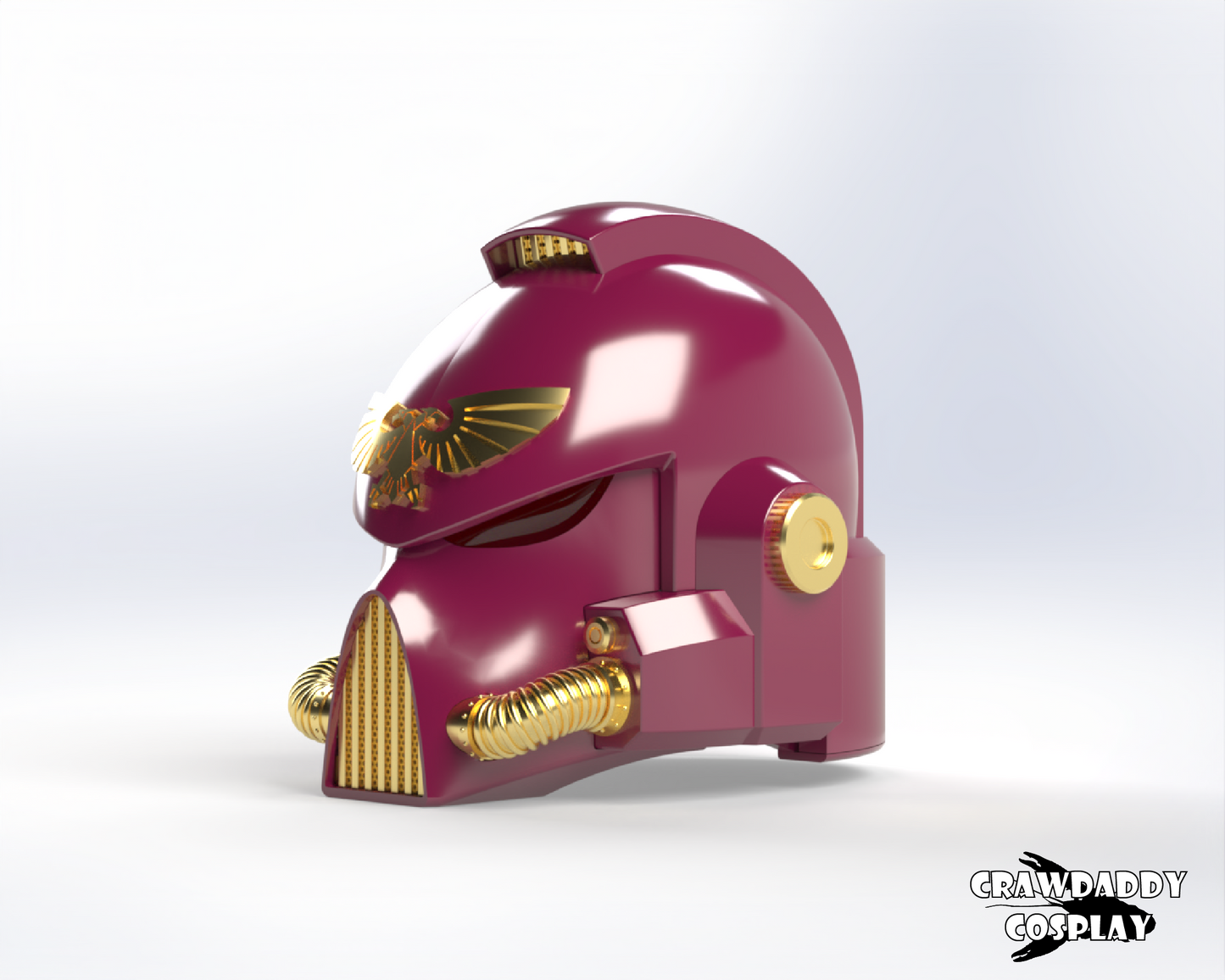 Space Marine Mark VII "Aquila" Helmet (3D Print | Files Only)