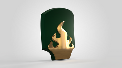 V.10 Edge Warden Hip Plate Detail - Fire Lizards V.1 (3D Print | Files Only)