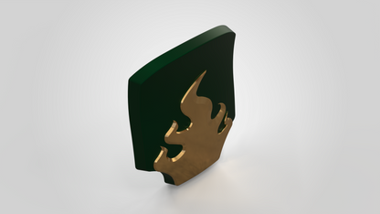 V.10 Edge Warden Hip Plate Detail - Fire Lizards V.1 (3D Print | Files Only)