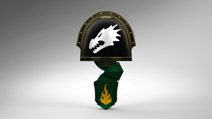 V.10 Edge Warden Bracer Detail - Fire Lizards V.1 (3D Print | Files Only)