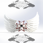 Cosplay accessory with wings and star design on a white background, featuring 'Crawdaddy Cosplay' branding.