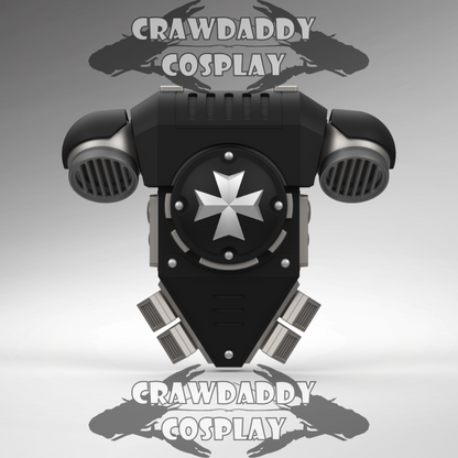 V.10 Grim Paladins Backpack Cover Detail V.1 (3D Print | Files Only)