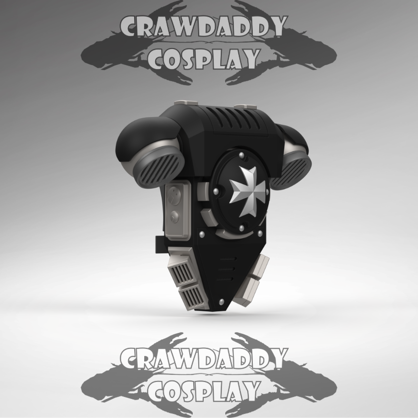 V.10 Tactical Black Templars Backpack Cover Detail V.1 (3D Print | Files Only)
