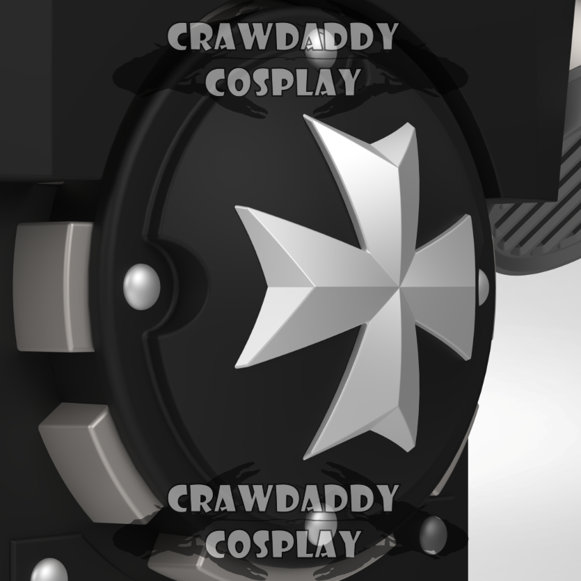 V.10 Tactical Black Templars Backpack Cover Detail V.1 (3D Print | Files Only)