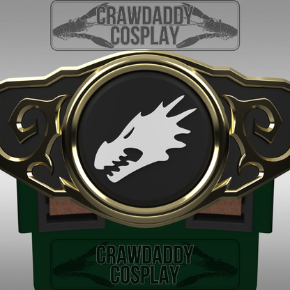 V.10 Tactical Buckle Detail - Fire Lizards V.1 (3D Print | Files Only)