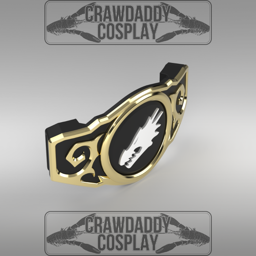 V.10 Tactical Buckle Detail - Fire Lizards V.1 (3D Print | Files Only)