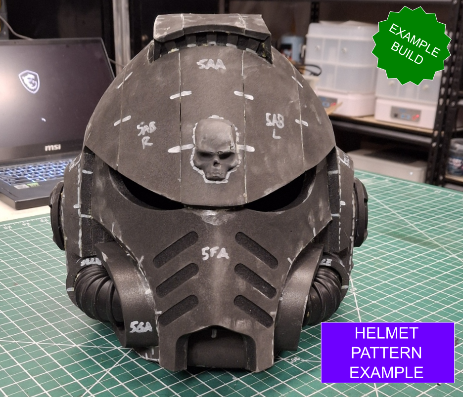 Space Marine Mark X "Tactitus" Remaster Helmet Pattern