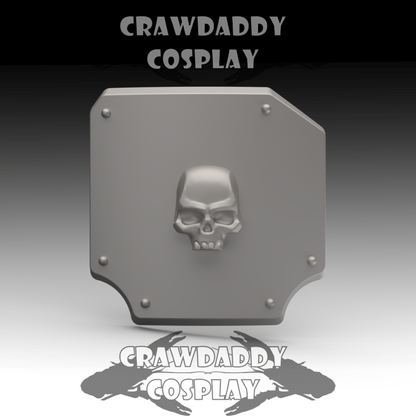 V.10 Tactical Hip Plate Detail - Skull V.1 (3D Print | Files Only)