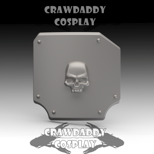 V.10 Tactical Hip Plate Detail - Skull V.1 (3D Print | Files Only)