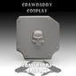 V.10 Tactical Hip Plate Detail - Skull V.1 (3D Print | Files Only)