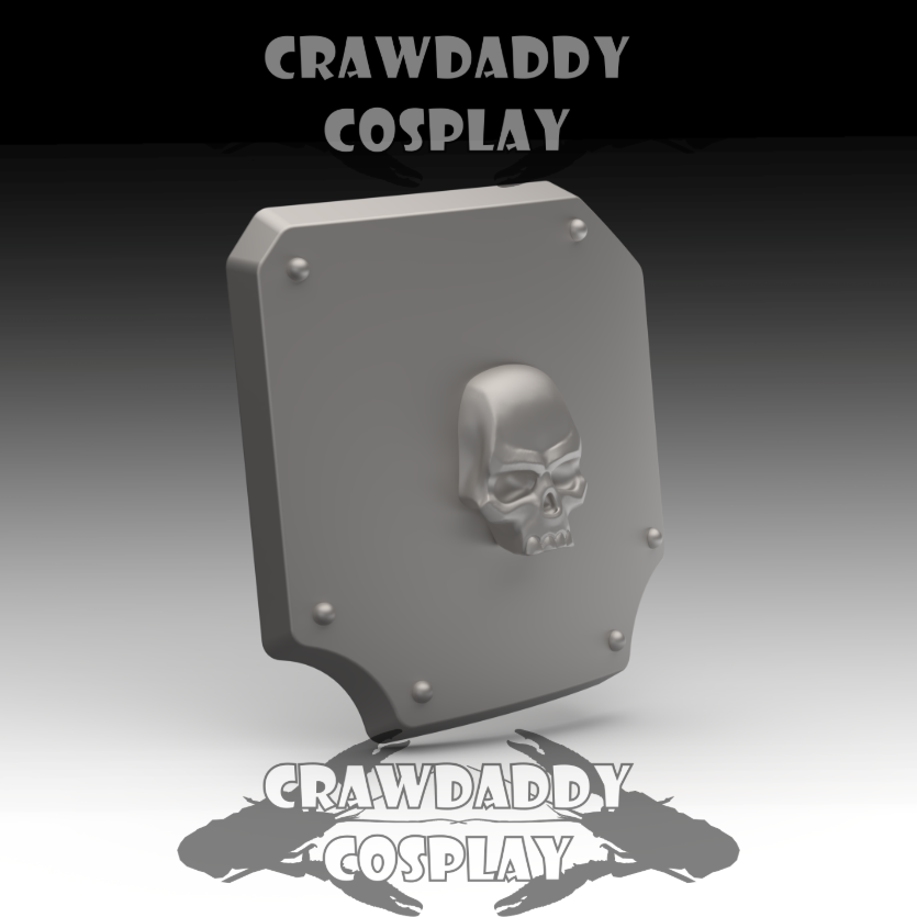 V.10 Tactical Hip Plate Detail - Skull V.1 (3D Print | Files Only)