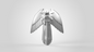 A striking silver shoulder detail inspired by the valiant Galactic Warriors, the V.10 Gloomy Celestials V.1 Shoulder Detail (3D Print | Files Only) features elegant celestial motifs and modern design elements—perfect as inspiration for your next 3D print or digital download, set against a plain white background.