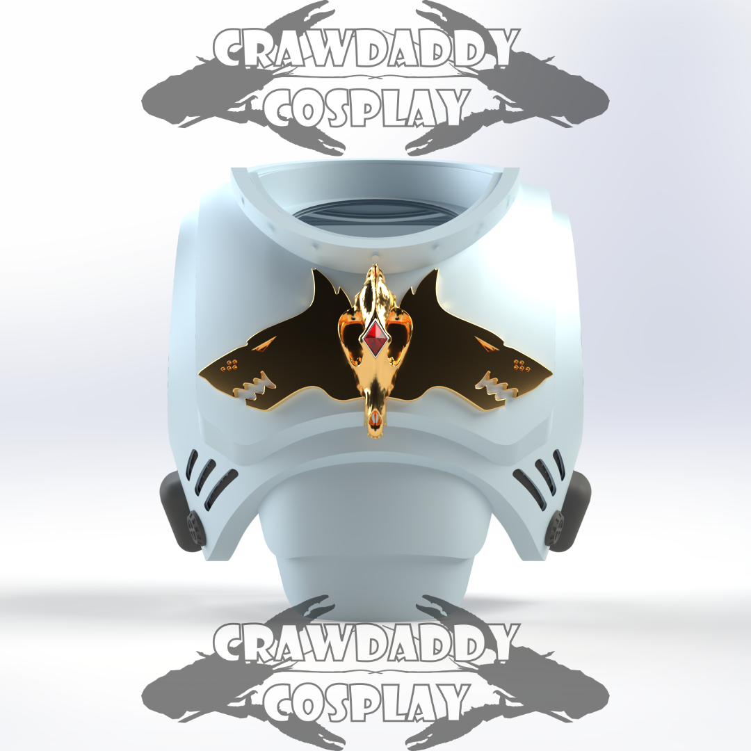 Galactic Warriors Version 10 Tactical Void Lupines Chest Detail (3D Print | Files Only)