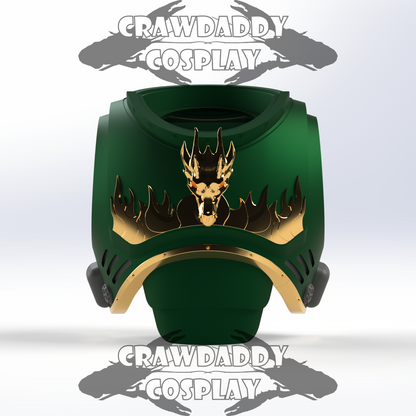 V.10 Fire Lizards Chest Detail (3D Print | Files Only)