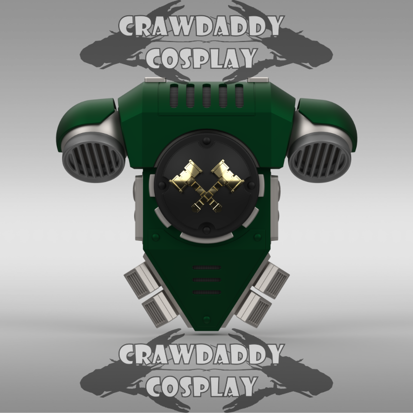 V.10 Salamanders Backpack Cover Detail V.1 (3D Print | Files Only)