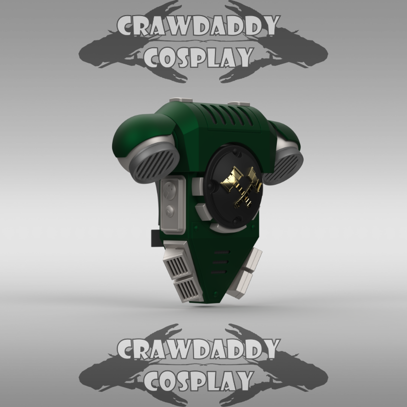V.10 Salamanders Backpack Cover Detail V.1 (3D Print | Files Only)